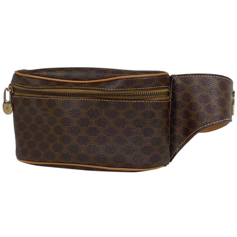 Celine Macadam Pattern Waist Bag Canvas Brown - image 1